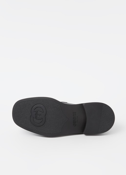 Gucci Genk loafer van leer  - detail 7 zwart