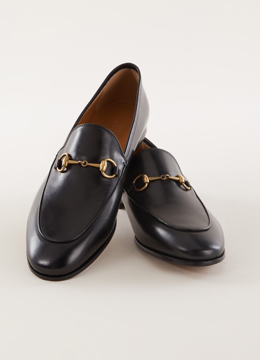Gucci Jordaan loafer van leer met horsebit - detail 2 zwart