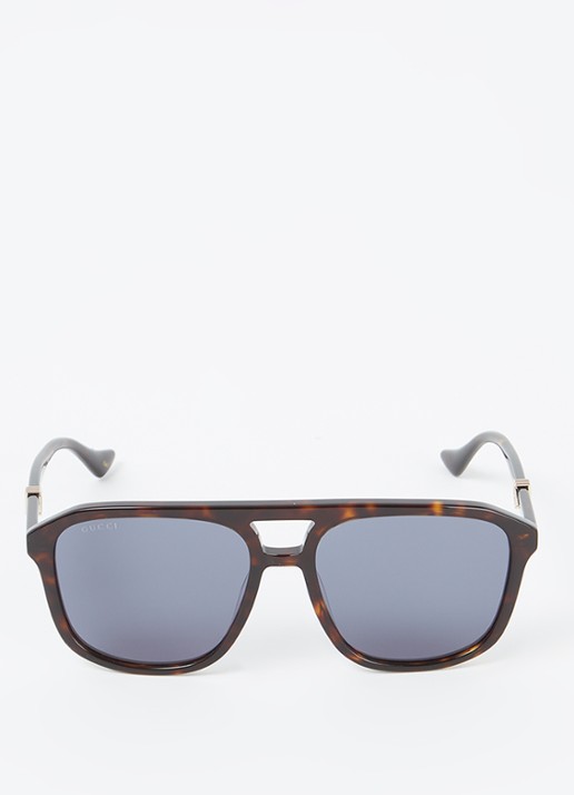 Gucci Piloten zonnebril GG1494S - detail 3 donkerbruin