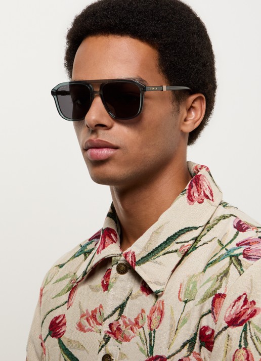 Gucci Piloten zonnebril GG1494S - voorkant 5 petrol