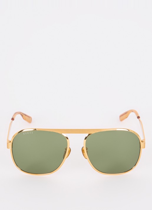 Gucci Piloten zonnebril GG1514S - detail 3 goud