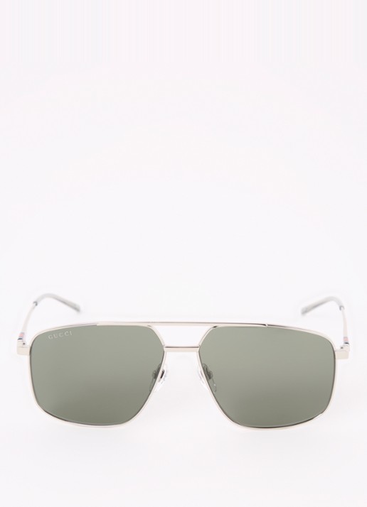 Gucci Piloten zonnebril GG1676S - detail 2 zilver