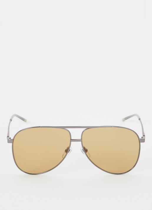 Gucci Piloten zonnebril GG1677S - detail 2 zilver