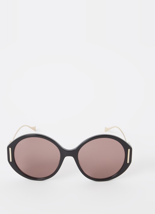 Gucci Retro zonnebril GG1202S - detail 3 zwart