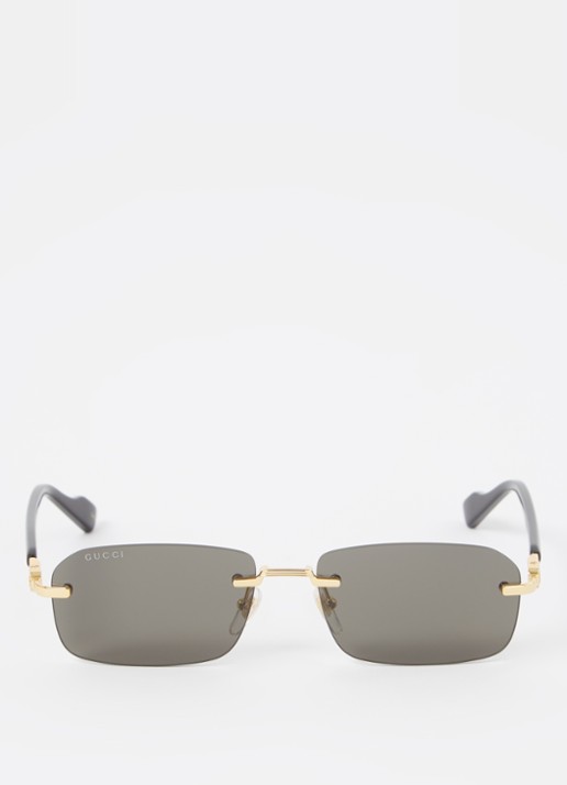 Gucci Retro zonnebril GG1221S - detail 3 goud