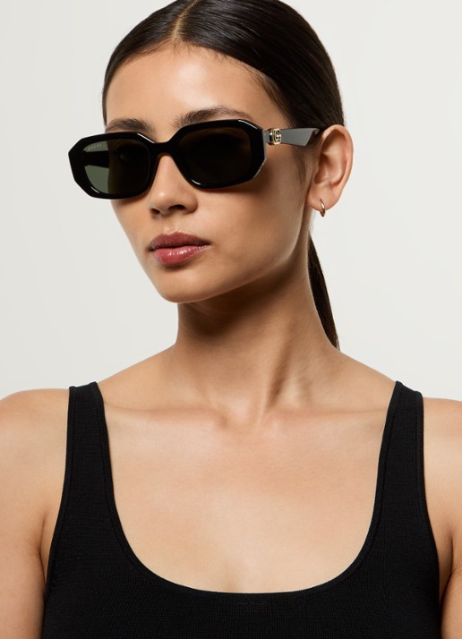 Gucci Retro zonnebril GG1535S - voorkant 2 zwart