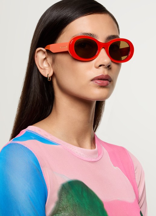Gucci Retro zonnebril GG1587S - voorkant 2 neonoranje