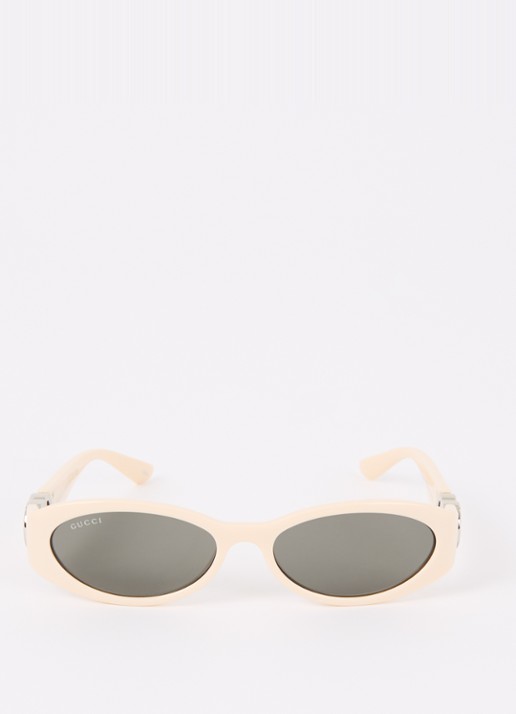 Gucci Retro zonnebril GG1660S - detail gebroken wit