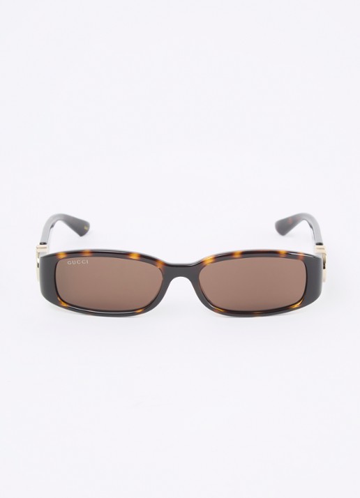 Gucci Retro zonnebril GG1661S - detail 2 donkerbruin