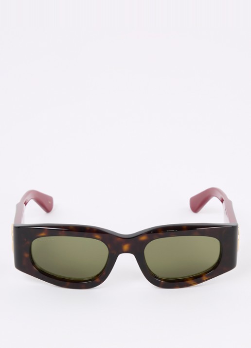 Gucci Retro zonnebril GG1664S - detail 2 donkerbruin