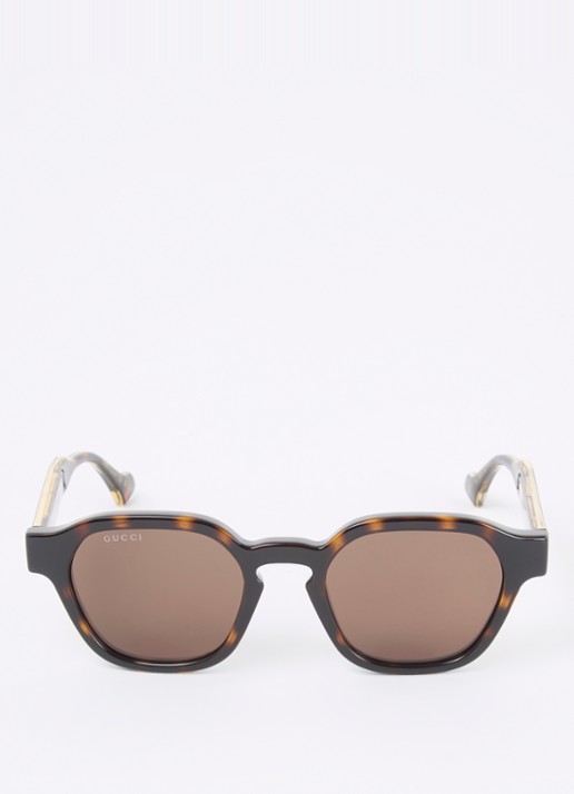Gucci Retro zonnebril GG1730S  - detail donkerbruin