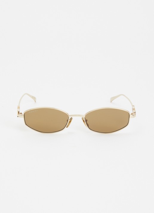 Gucci Retro zonnebril GG1802S - detail 2 goud