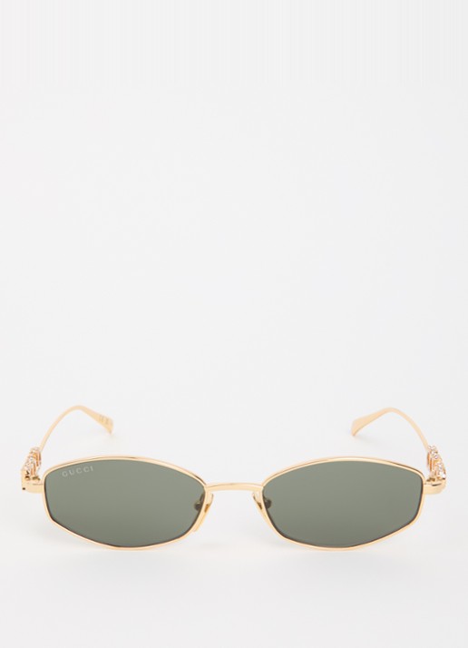 Gucci Retro zonnebril GG1802S - detail goud