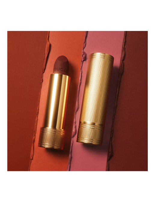 Gucci Rouge à Lèvres Matte Finish - matte Lipstick - detail 3 lucy dark orange