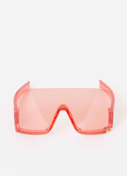 Gucci Shield zonnebril GG1631S - detail 3 rood