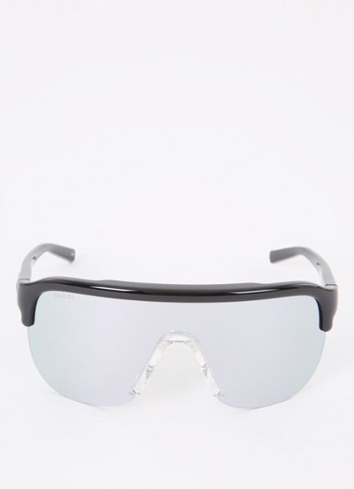 Gucci Shield zonnebril GG1645S - detail zwart
