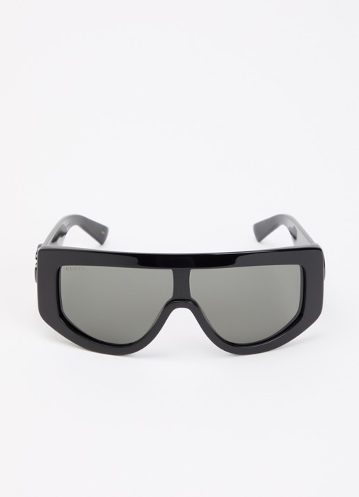 Gucci Shield zonnebril GG1950S - detail zwart