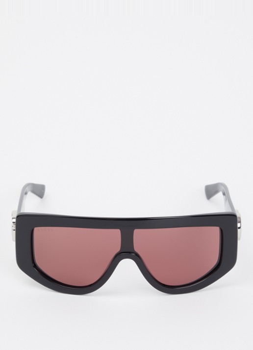 Gucci Shield zonnebril GG1950S - detail zwart