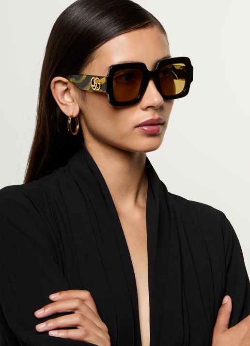 Gucci Wayfarer zonnebril GG1547S - voorkant 2 geel