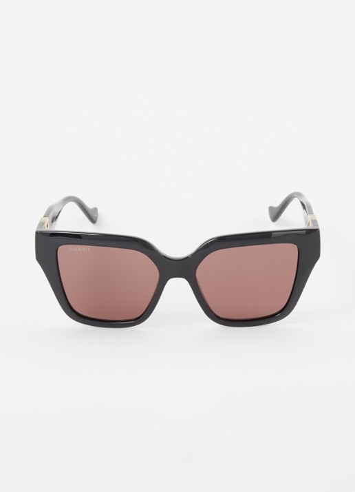 Gucci Zonnebril GC001630 met brillenkoord - voorkant 4 zwart