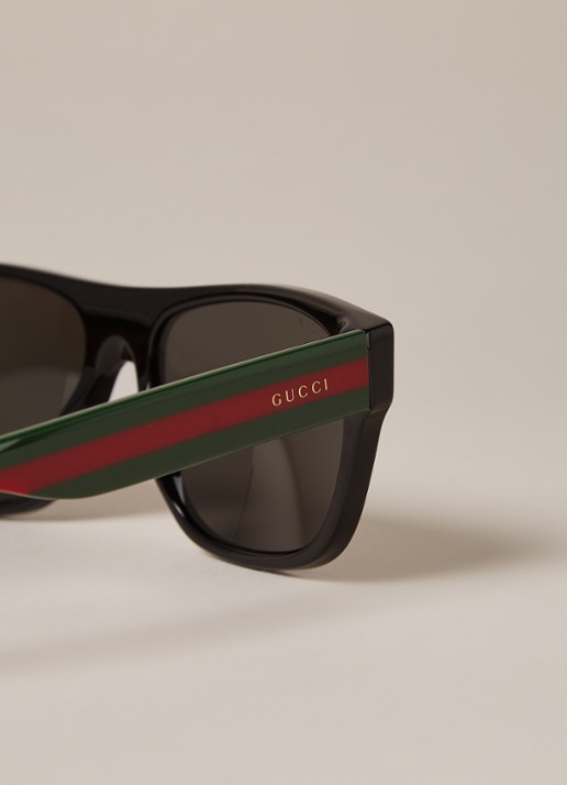 Gucci Zonnebril gepolariseerd GG0341S - detail 4 zwart