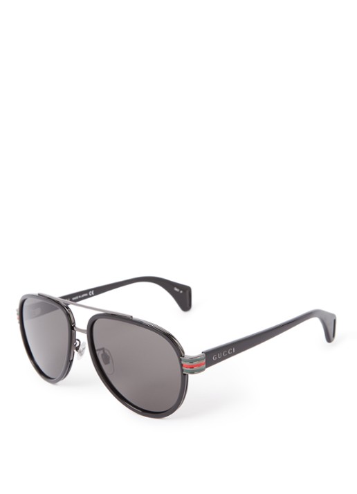 Gucci Zonnebril gepolariseerd GG0447S - voorkant 3 zwart