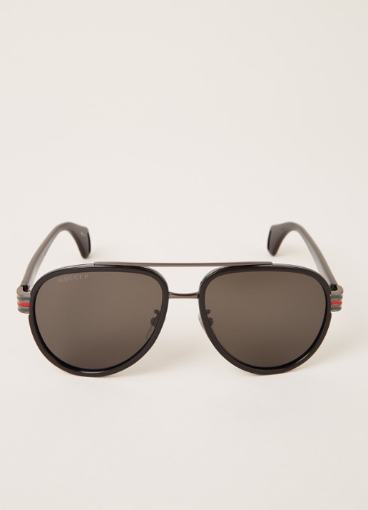 Gucci Zonnebril gepolariseerd GG0447S - voorkant 4 zwart