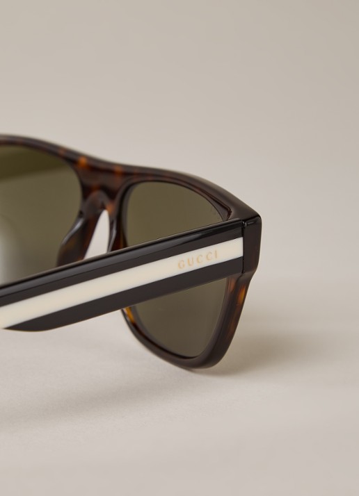 Gucci Zonnebril GG0341S - detail 4 donkerbruin