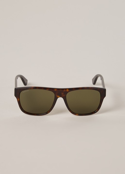 Gucci Zonnebril GG0341S - voorkant 2 donkerbruin
