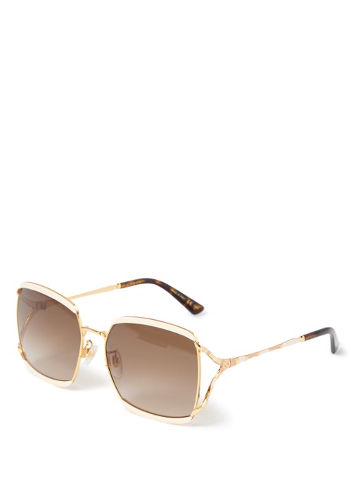 Gucci Zonnebril GG0593SK - voorkant 4 ivoor