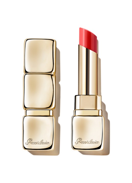 Guerlain Kiss Kiss Bee Glow - getinte lippenbalsem - voorkant 775 poppy glow