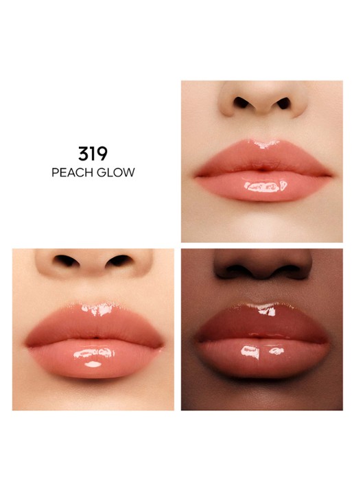 Guerlain Kisskiss Bee Glow Oil - lipolie - detail 3 peach