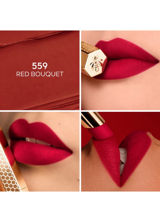 Guerlain KissKiss Honey-Infused Intense Lipstick - Refill - detail 3 559 red bouquet