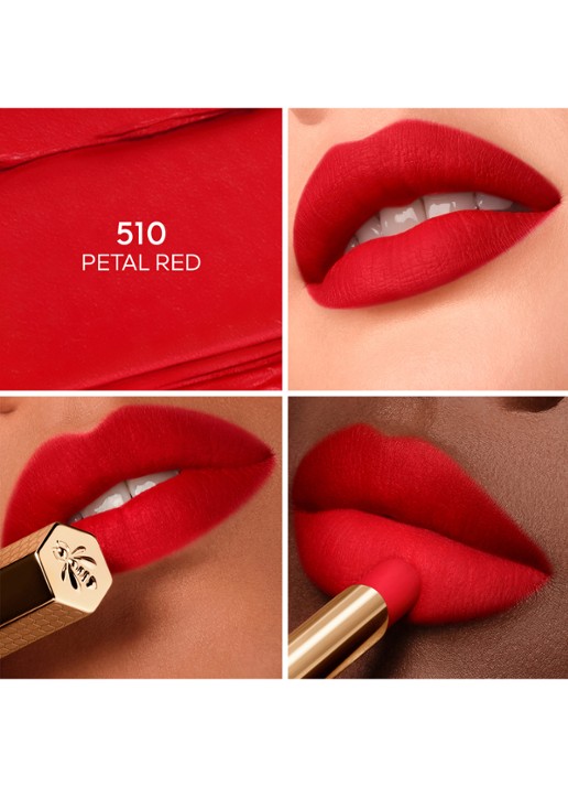 Guerlain KissKiss Honey-Infused Intense Lipstick - detail 2 510 petal red