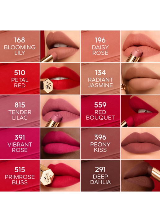 Guerlain KissKiss Honey-Infused Intense Lipstick - detail 4 510 petal red