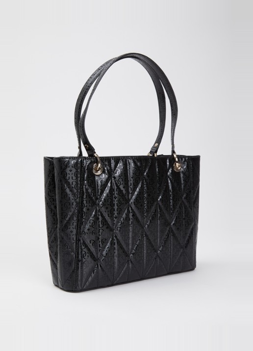 GUESS Aldina Noelle schoudertas met logoprint - achterkant 3 zwart