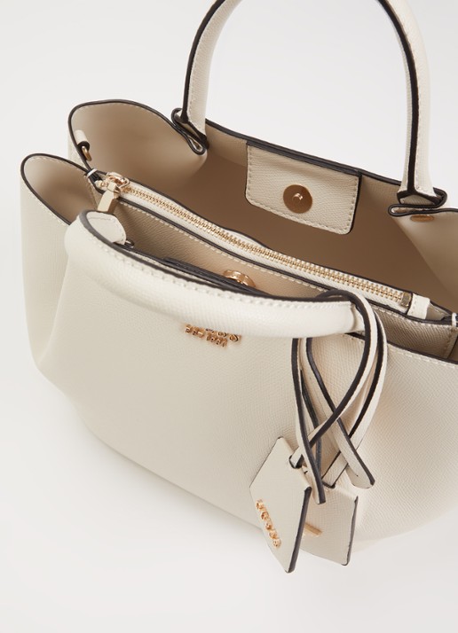 GUESS Amorette schoudertas met verstelbare schouderriem - detail 2 beige