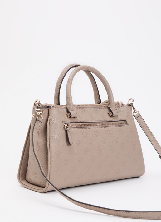 GUESS Anise handtas met afneembare schouderriem - achterkant 4 taupe