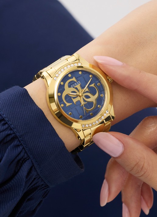 GUESS Annette horloge GW0861L6 - detail goud