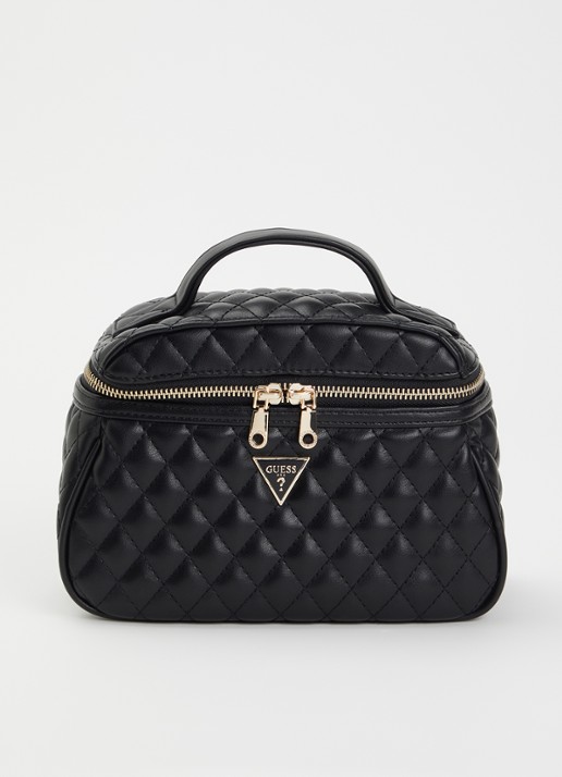 GUESS Beautycase met quilt patroon