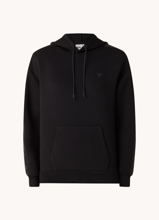 GUESS Brenda hoodie met logo - voorkant zwart