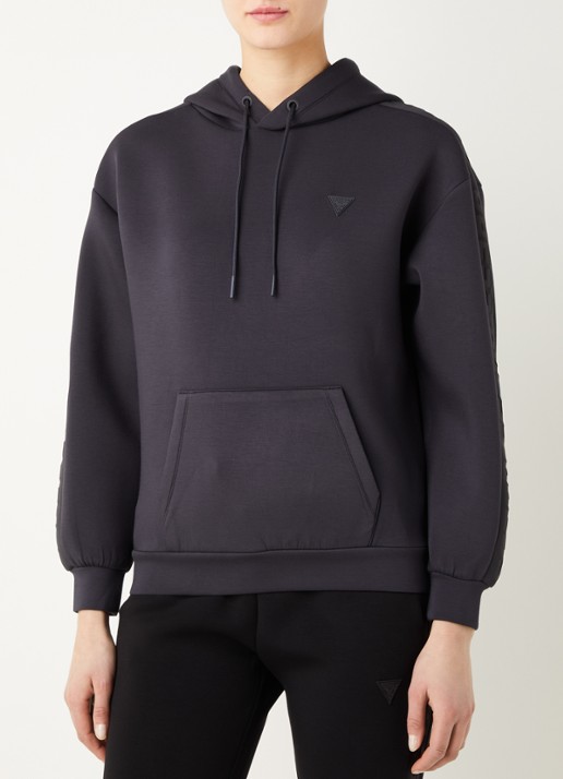 GUESS Brenda hoodie met logo - detail 3 antraciet