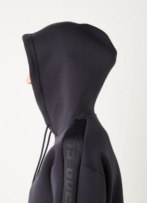 GUESS Brenda hoodie met logo - detail 4 antraciet