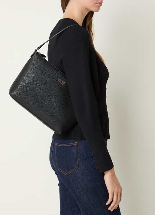 GUESS Brenton shopper met uitneembare schoudertas en portemonnee - voorkant 7 zwart