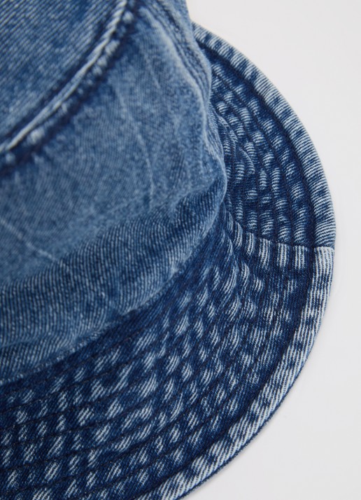 GUESS Bucket hoed van denim met logo - detail 2 denim