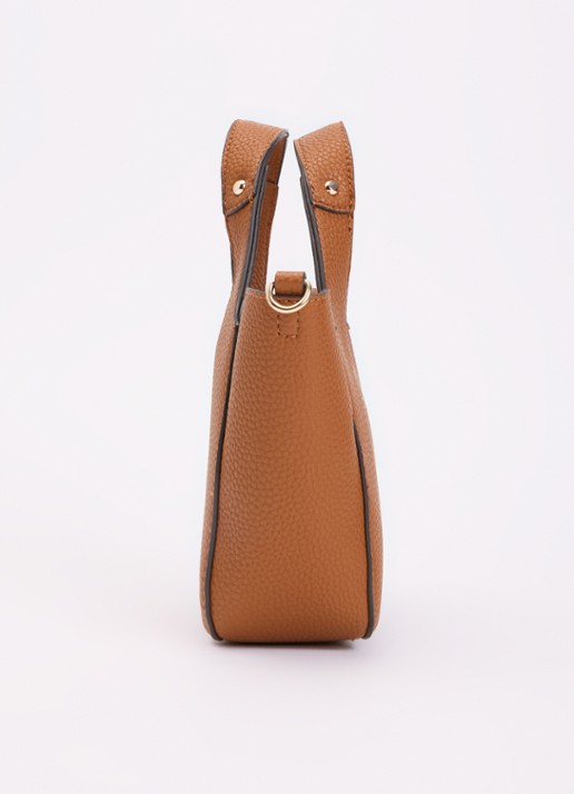 GUESS Calista Mini crossbodytas met uitneembaar etui - detail 6 oranjebruin