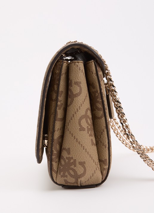 GUESS Calista schoudertas met logoprint - detail 6 beige