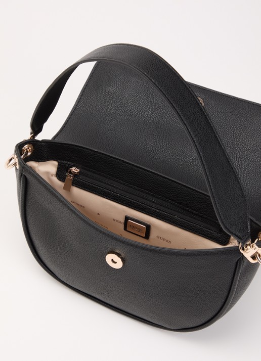 GUESS Camelia schoudertas met afneembare schouderriem en logo - detail 3 zwart