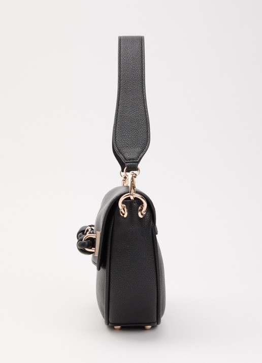 GUESS Camelia schoudertas met afneembare schouderriem en logo - detail 4 zwart