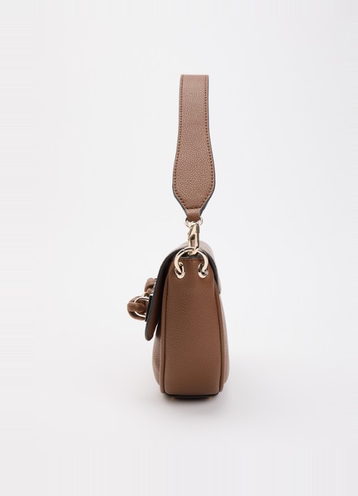 GUESS Camelia schoudertas met afneembare schouderriem en logo - detail 2 cognac